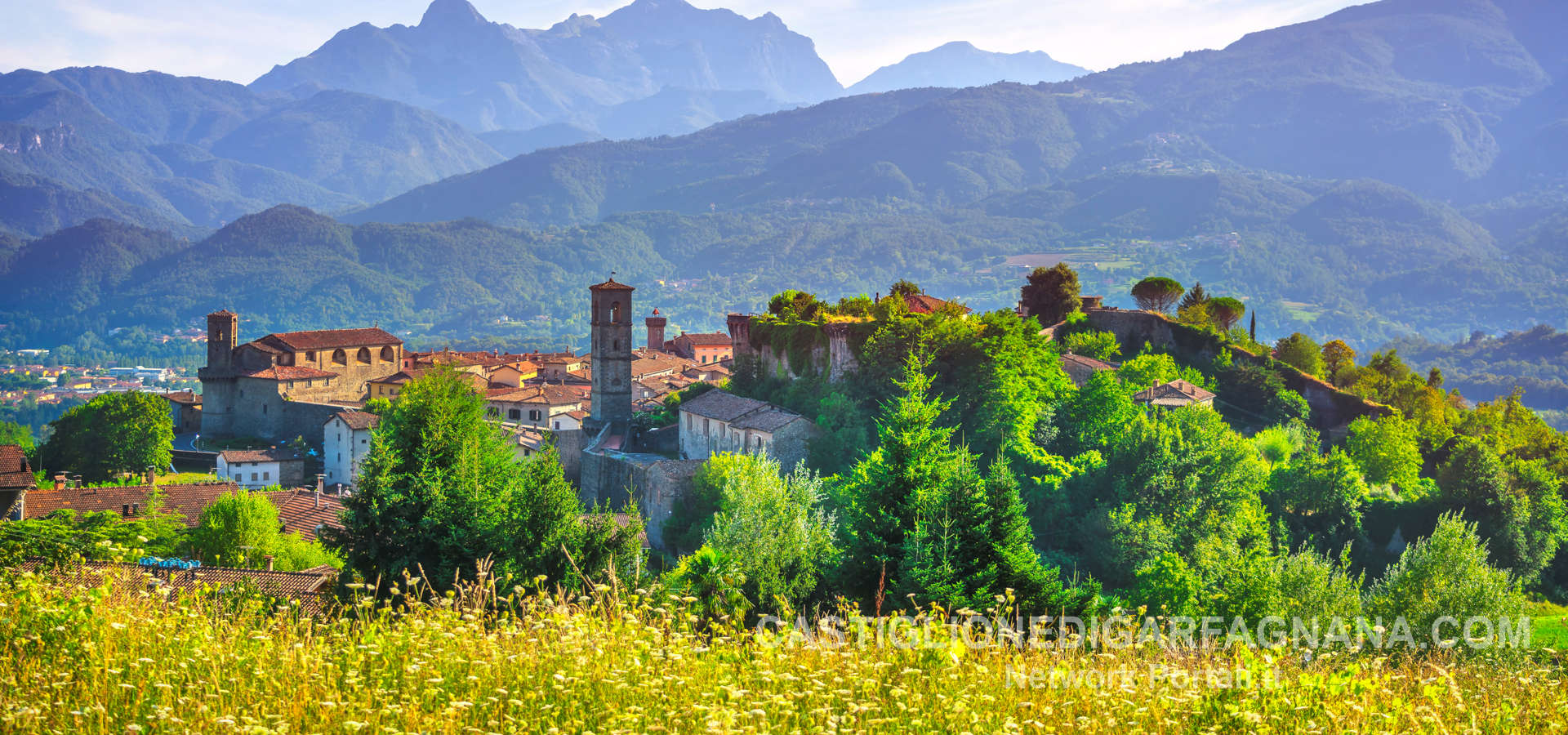 Vista del borgo di Castiglione di Garfagnana